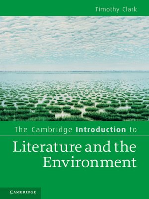 cover image of The Cambridge Introduction to Literature and the Environment